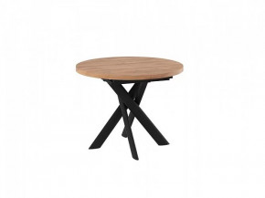 Стол раздвижной RONALDO-100, дуб велингтон/черный в Урае - uraj.mebel-tymen.ru | фото