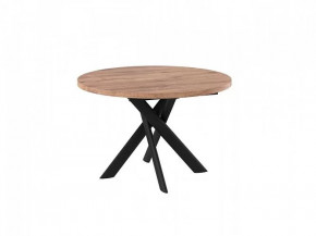 Стол раздвижной RONALDO-120, дуб велингтон/черный в Урае - uraj.mebel-tymen.ru | фото