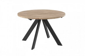 Стол раздвижной RONDO М-120, дуб каньон/черный в Урае - uraj.mebel-tymen.ru | фото