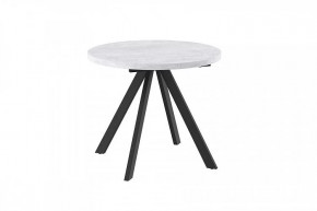 Стол раздвижной RONDO М-90, серый сланец/черный в Урае - uraj.mebel-tymen.ru | фото