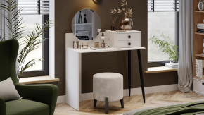 Стол туалетный «Стилтон» Тип 1 Белый, Черный муар в Урае - uraj.mebel-tymen.ru | фото