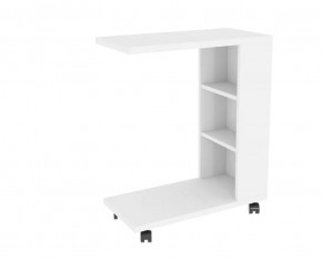 Столик прикроватный Мальта белый в Урае - uraj.mebel-tymen.ru | фото