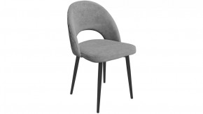 Стул «Амели» (конус Т2) Черный муар, Велюр DREAM Grey (серый) в Урае - uraj.mebel-tymen.ru | фото