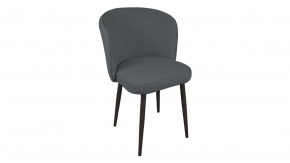 Стул «Боско»  Черный муар, Велюр DREAM Grafit (темно-серый) в Урае - uraj.mebel-tymen.ru | фото