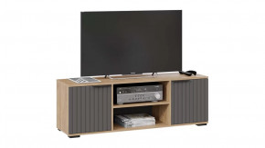 Тумба под ТВ «Хилтон» Исп.2 Дуб Крафт золотой, Графит матовый в Урае - uraj.mebel-tymen.ru | фото