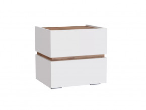 Тумба прикроватная  МС Аркон Белый/Дуб Вотан в Урае - uraj.mebel-tymen.ru | фото