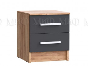 Тумба с 2мя ящиками 2 шт Мартина ЛДСП Графит, Дуб крафт в Урае - uraj.mebel-tymen.ru | фото