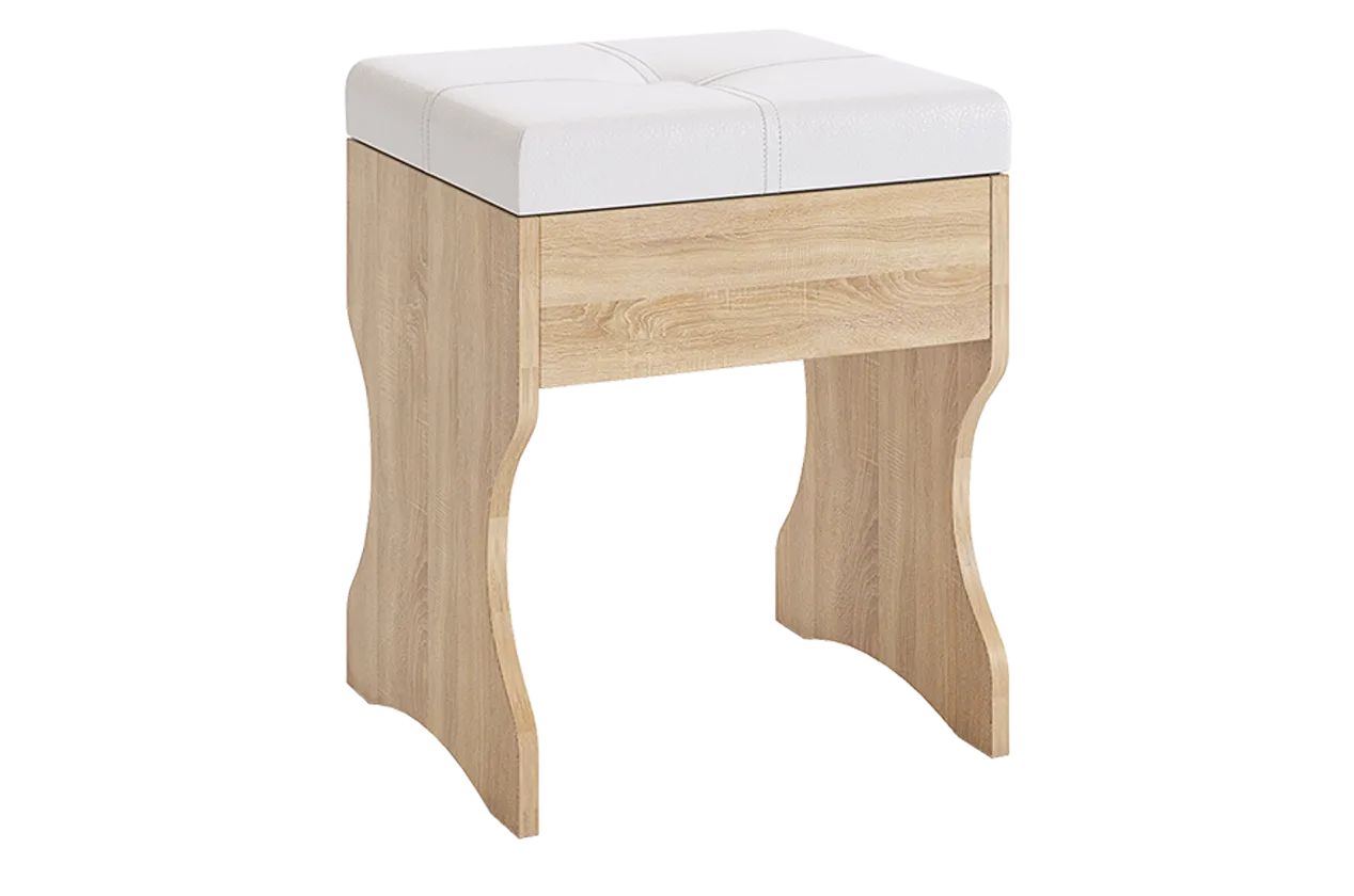 Пуф Виктория-1 дуб сонома в Урае - uraj.mebel-tymen.ru | фото