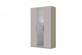 Вива Шкаф распашной ШР-3 1 зеркало Латте/Текстиль в Урае - uraj.mebel-tymen.ru | фото